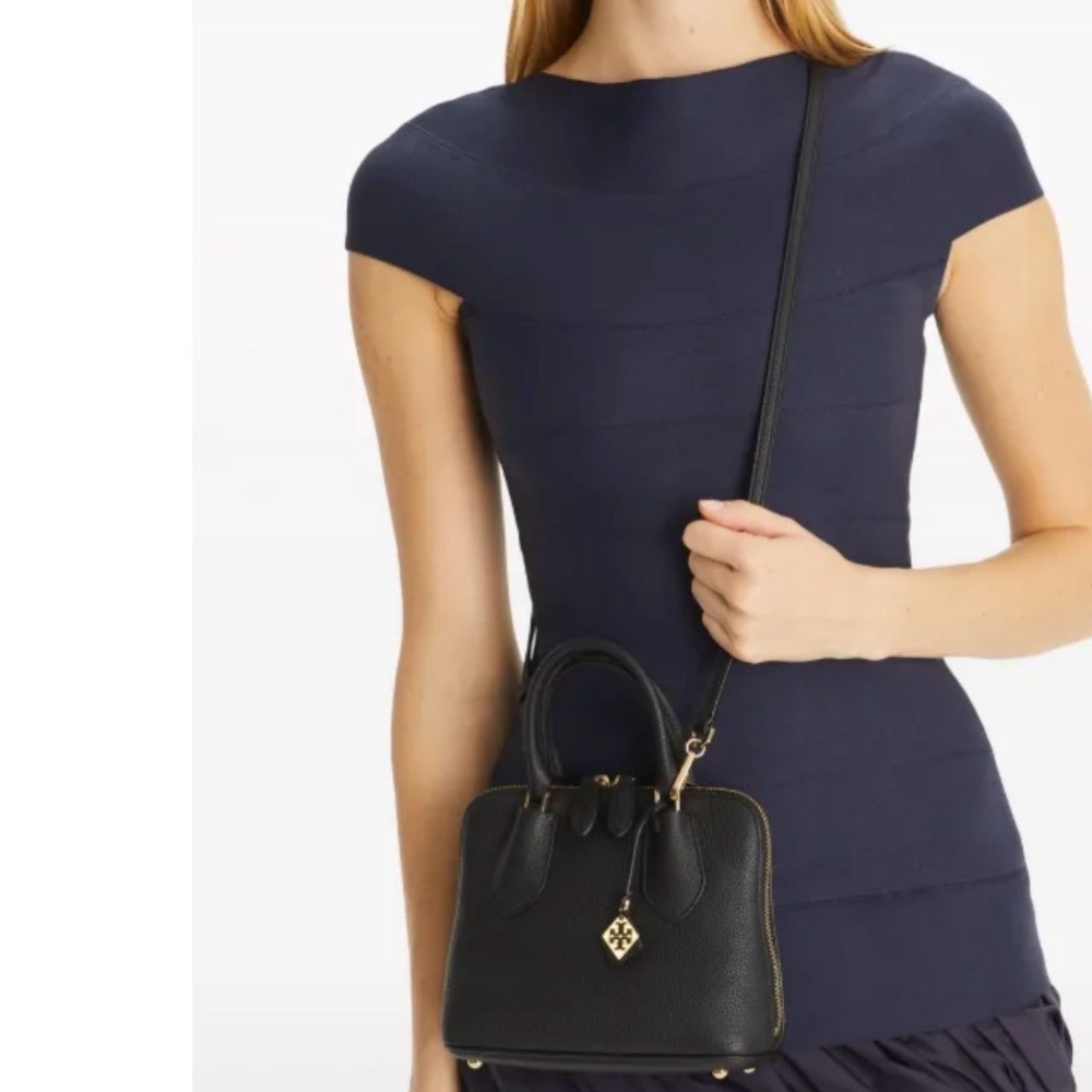 Authentic Tory Burch mini Swing leather satchel - Picture 6 of 11